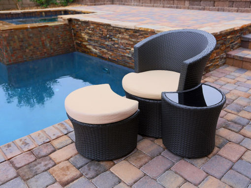 Model C3 - 3 Piece Outdoor Lounge Set - Image 3